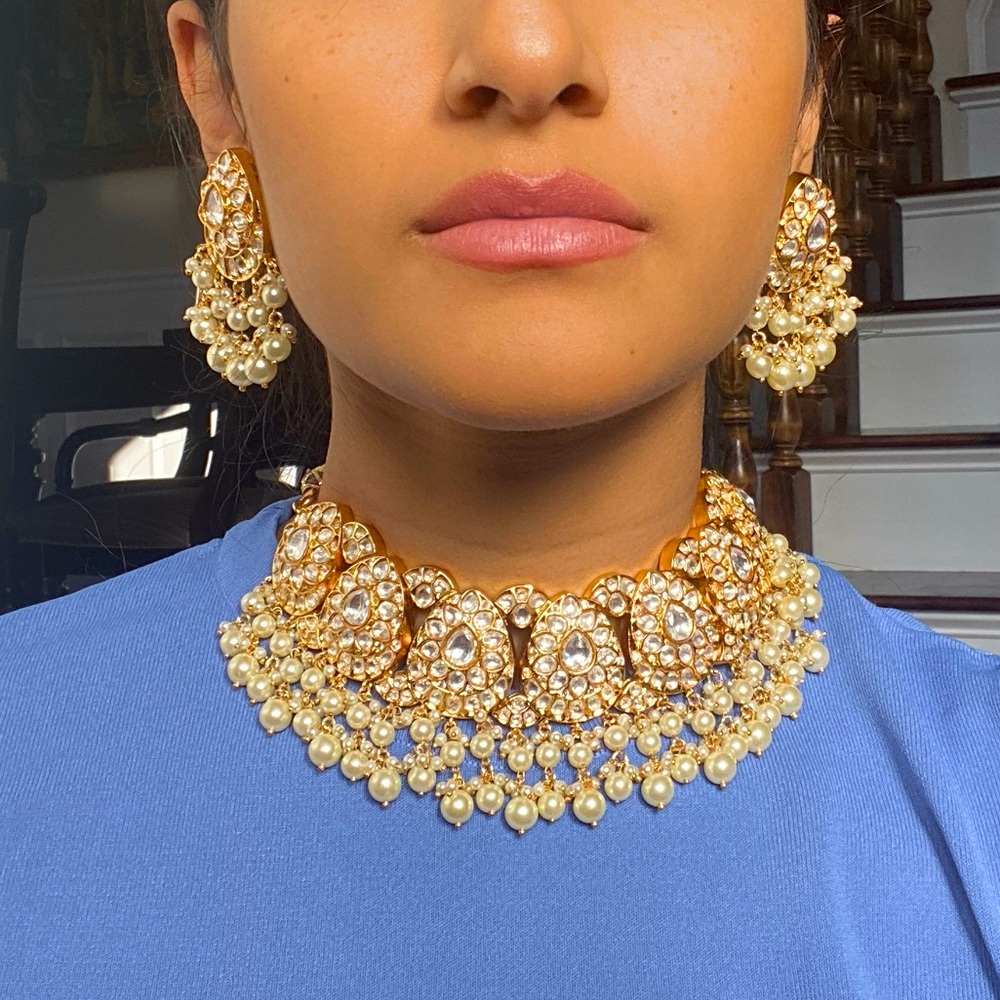Indian Jewelry Set Polki